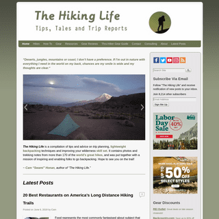 The Hiking Life - Tips, Tales & Trip Reports