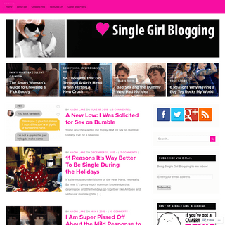 Single Girl Blogging – I'm a single girl dating in Los Angeles. Sometimes. It's interesting.