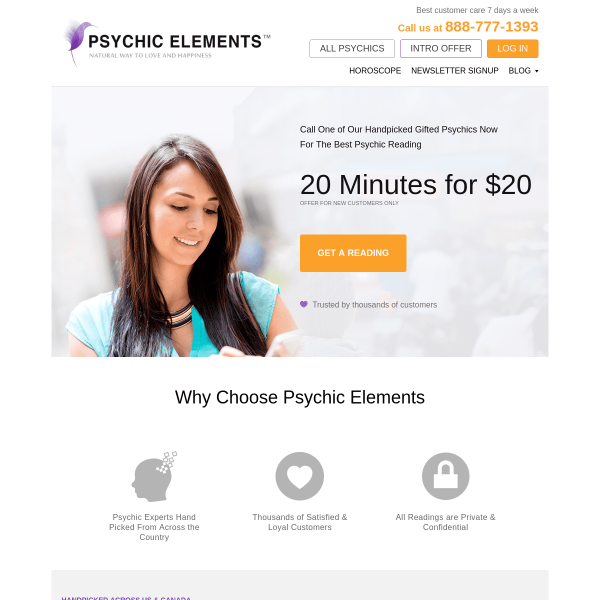 Simply the best online psychic readings available anywhere - Psychic Elements