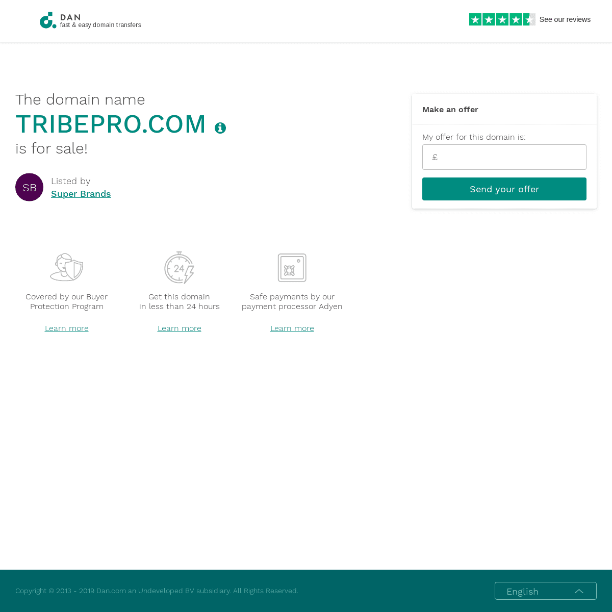 The domain name TRIBEPRO.COM is for sale | DAN.COM