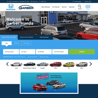 Garber Honda in Rochester, NY | New & Used Honda Car Dealer