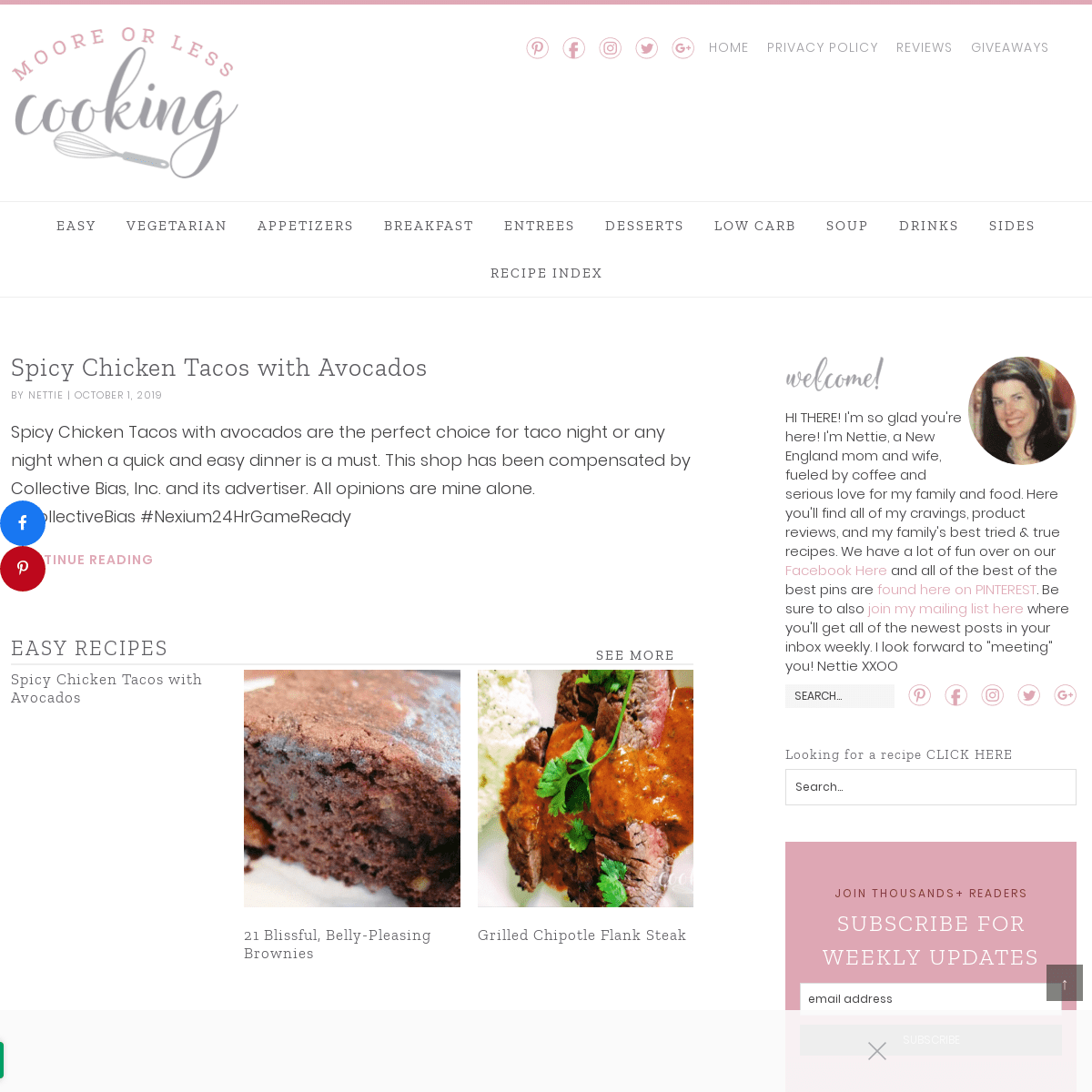 A complete backup of mooreorlesscooking.com