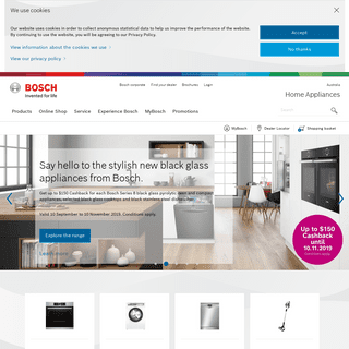 Bosch home appliances: experience quality, reliability and precision.  