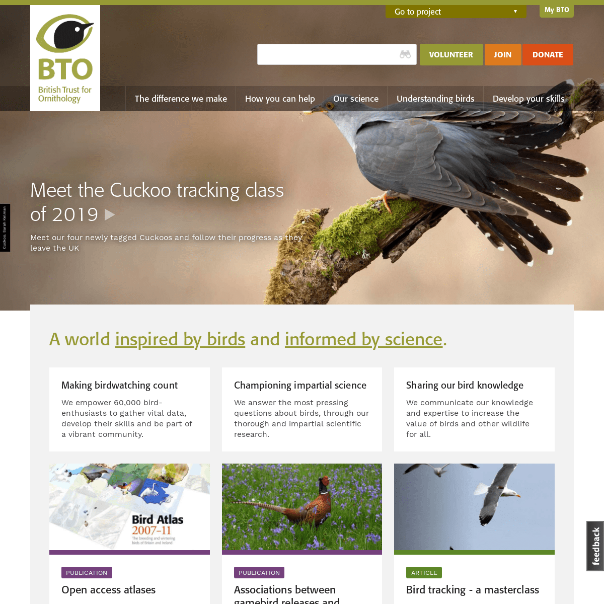 Welcome to the British Trust for Ornithology | BTO - British Trust for Ornithology