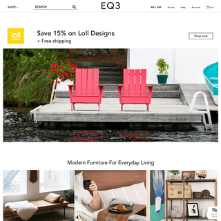 Modern Furniture, Canadian Made for Urban Living | EQ3