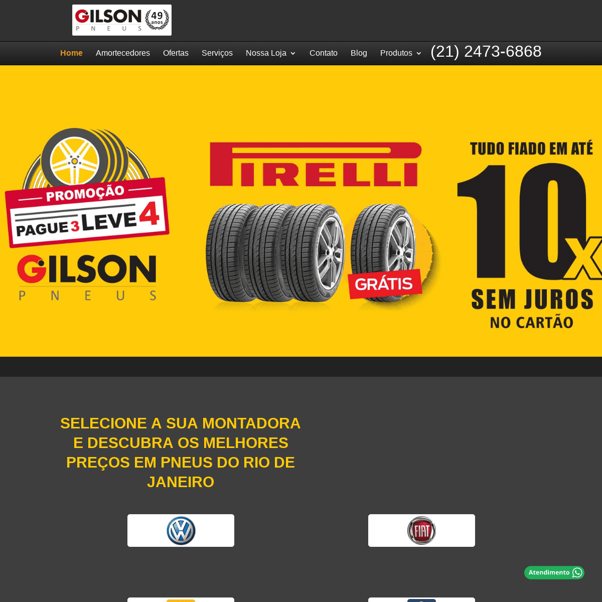 Gilson Pneus - Os Pneus mais baratos do RJ (R$ 85) e Rodas Esportivas -