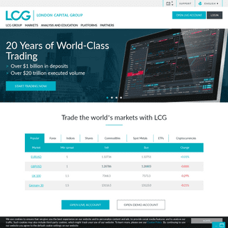 Online Trading - Trade Shares, Forex, Indices, Commodities & Metals - LCG