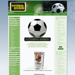 Futebol em DVD |  Raridades e vários jogos em DVD.