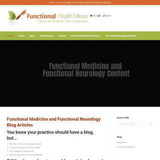 A complete backup of functionalhealthminute.com
