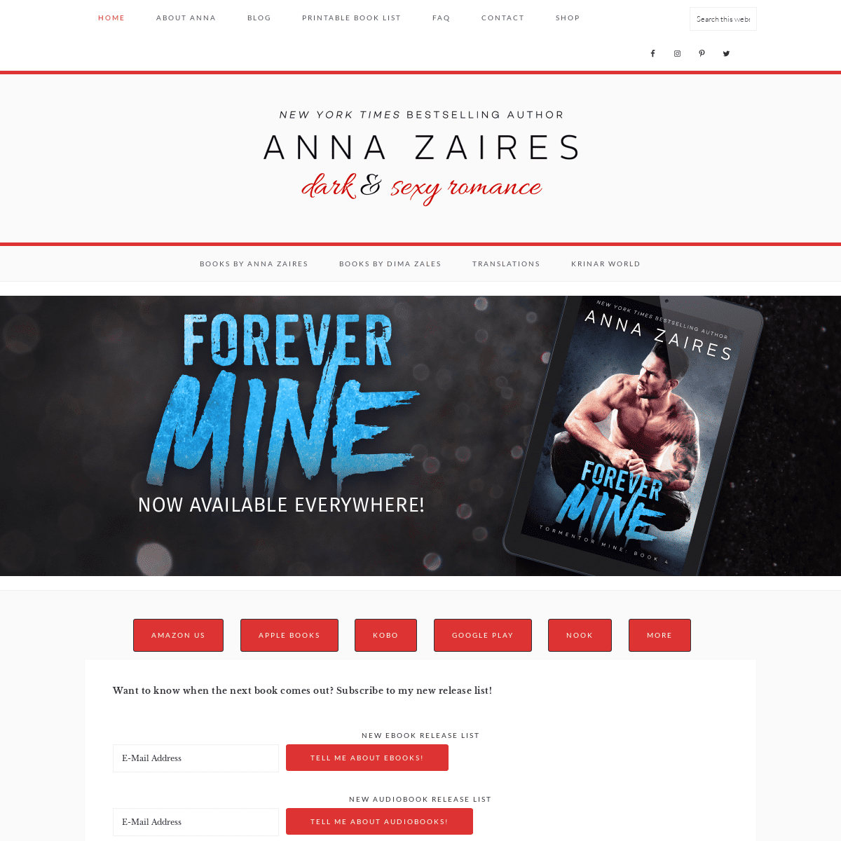 Anna Zaires - Author of the Twist Me series & the Krinar Chronicles
