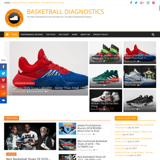 Basketball Diagnostics - The Best Basketball Shoe Reviews