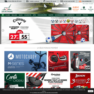 Vente de Materiel et clubs de golf, sac, chaussures online au meilleur prix - Golf des Marques - golfdesmarques.com