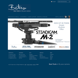steadicam | products | rental |service | betz-tools GmbH