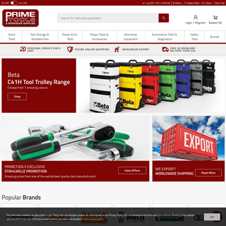 PrimeTools | UK suppliers of professional hand & power tools.
