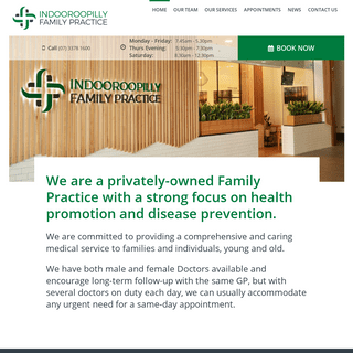 Homepage - Indooroopilly Family Practice : Indooroopilly Family Practice