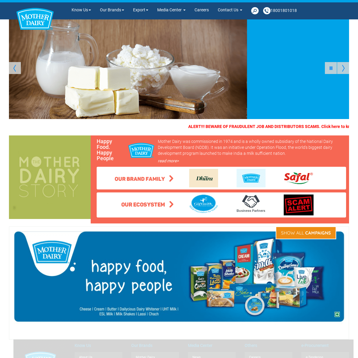 A complete backup of motherdairy.com