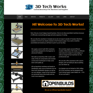 3D Tech Works – Custom Benchtop CNC Machines and Supplies