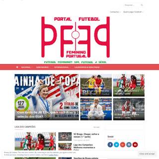 Portal Futebol Feminino em Portugal · Feminino? Não! Só futebol a sério.