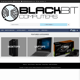 Black Bit Computers- Online Shopping - The best brands in South Africa â€“ Computers for sale - Buy the latest Computer technolo