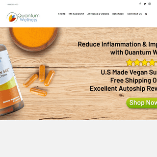 Natural Health Supplements, Nutritional Vitamins & Minerals | Quantum Wellness