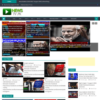 Pakistan News TV Channels Library - NewsTV.pk