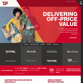 Welcome to The TJX Companies Inc. | TJX.com