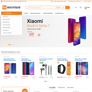 Xiaomi Boutique | 1èr site web au MAROC avec garantie 1an !