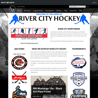 A complete backup of rivercityhockey.com