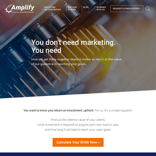 Industrial Marketing Firm | B2B Digital Marketing | Amplify