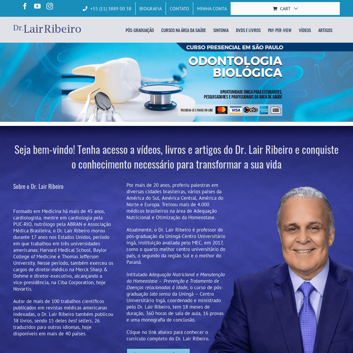 Seja Bem Vindo ao Site do Dr. Lair Ribeiro - Dr. Lair Ribeiro