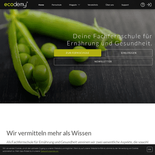 ecodemy - Deine Fachfernschule für Ernährung und Gesundheit
