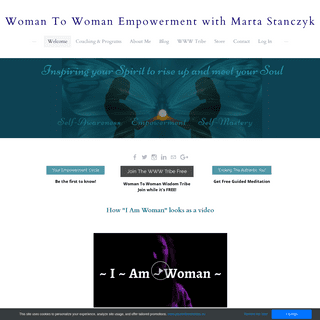 Woman To Woman Empowerment​ with ​Marta Stanczyk - Welcome