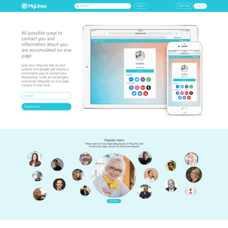 MyLines - All contacts on one page