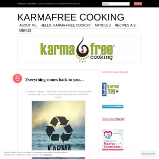 KarmaFree Cooking | Sharing my Vegetarian Lifestyle and Delicious Vegetarian Recipes with You