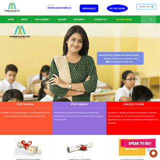 Career Matrix – Distance Education Consultant in Bangalore