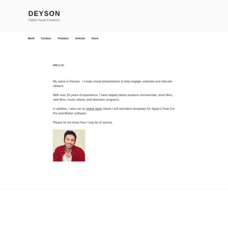 A complete backup of deyson.com
