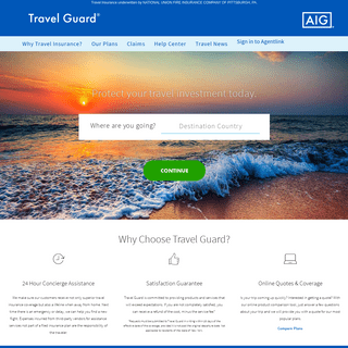 A complete backup of travelguard.com