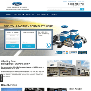 Genuine Ford Parts - OEM Ford Parts - BlueSpringsFordParts.com