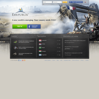 Free Online Multiplayer Strategy Game | eRepublik