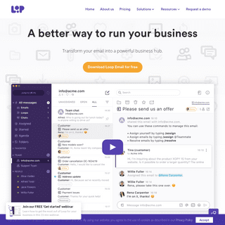 Loop Email - A better way to run your business