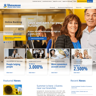 Ukrainian Federal Credit Union | Personal and Business Banking & Financial Services