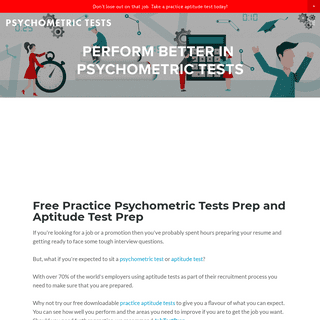 Psychometric Tests - Practice Free Psychometric Tests