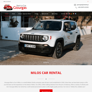 Giourgas Milos Car Rental - Car Rental in Milos