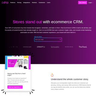 Drip Ecommerce CRM (ECRM) - Marketing Automation for Ecommerce