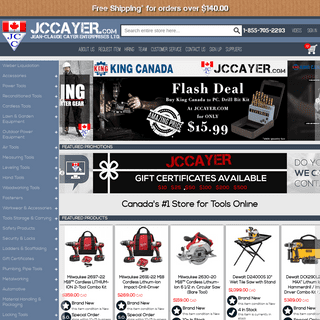 Online Tool and Accessory Store - Canadian Tool Store - Bosch and Milwaukee tools in Canada - JCCayer.com