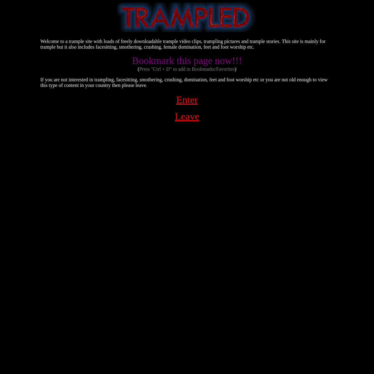 A complete backup of trampled.org