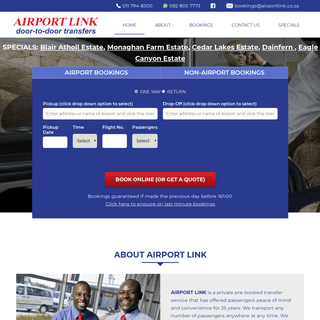 A complete backup of airportlink.co.za