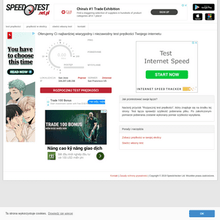 Speedtest.net.pl - test prędkości Twojego internetu