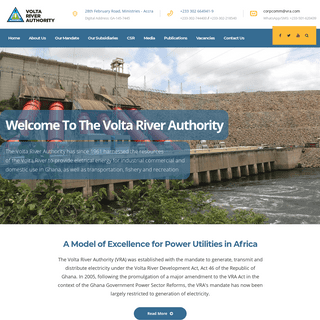 Volta River Authority | Welcome