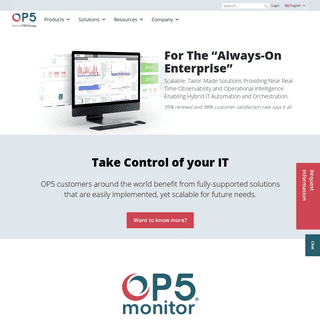 OP5: Offering Enterprise IT Monitoring and Log Analysis